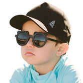 Kids Sunglasses Stylish and Compact Kids Eyewear for Summer (Micky Black)